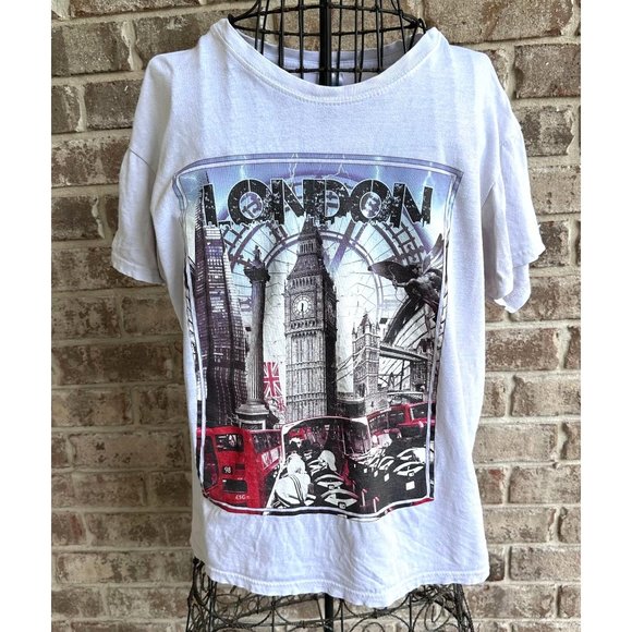 Vintage London England T Shirt Unisex Small?  Big Ben Bus Flag Souvenir … - Picture 2 of 12